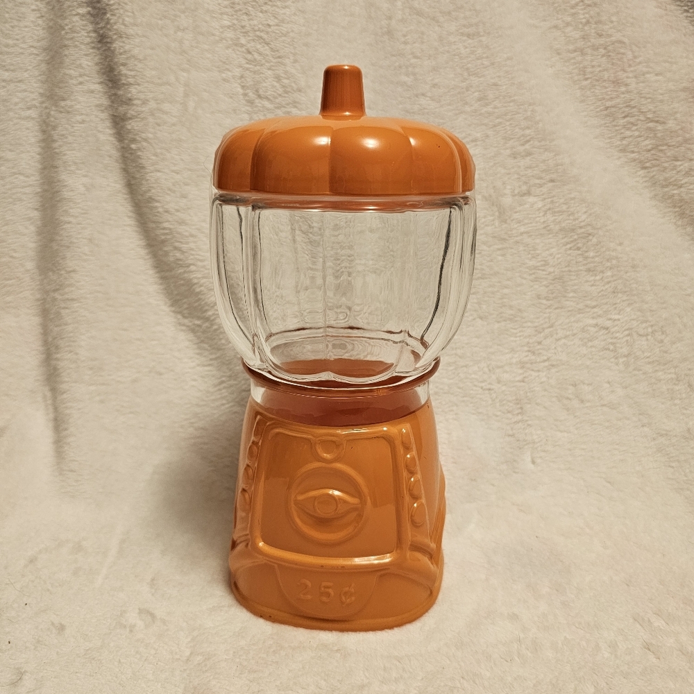 Target Halloween Fall Pumpkin Gumball Machine Glass Container